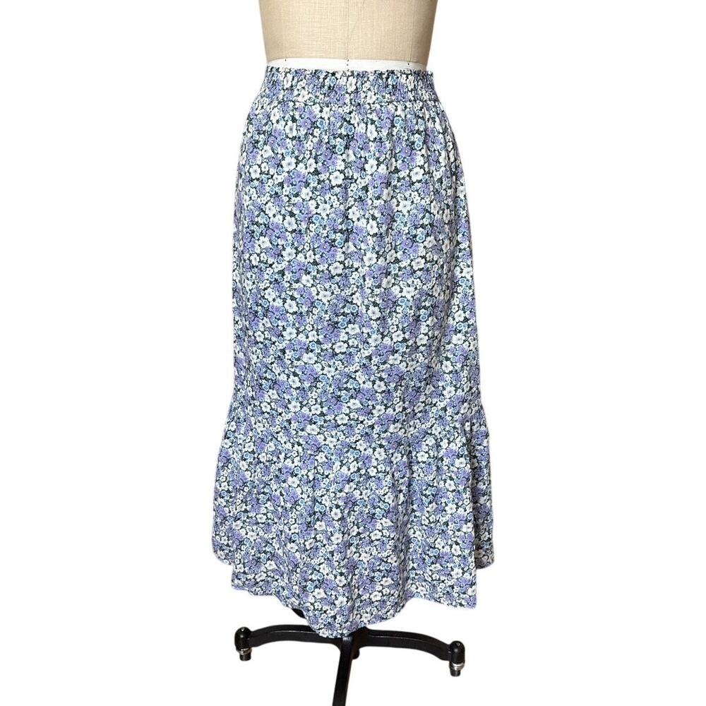 Paul & Joe x Uniqlo Maxi Floral Boho Skirt Size XL XLarge Cotton Cottagecore